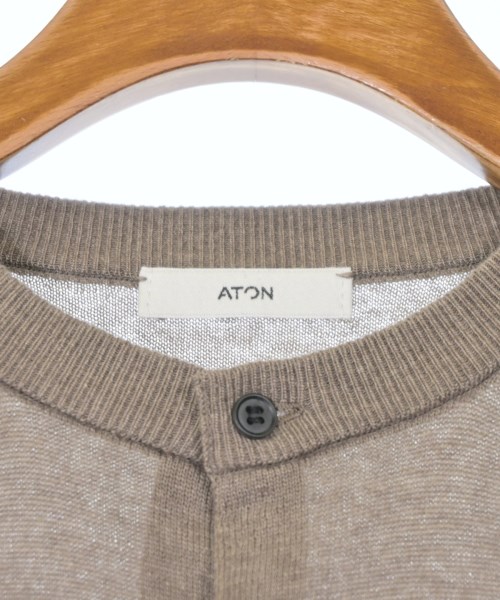 ATON（エイトン）カーディガン 茶 サイズ:2(M位) レディース/2200653900117