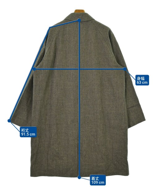 ATON（エイトン）ステンカラーコート グレー サイズ:04(XL位) メンズ/2200653900216