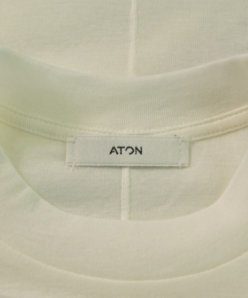 ATON（エイトン）Tシャツ・カットソー 白 サイズ:01(S位) レディース/2200657101084