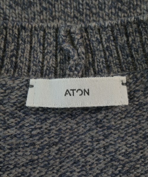 ATON（エイトン）カーディガン グレー サイズ:06(XXL位) メンズ/2200661956052