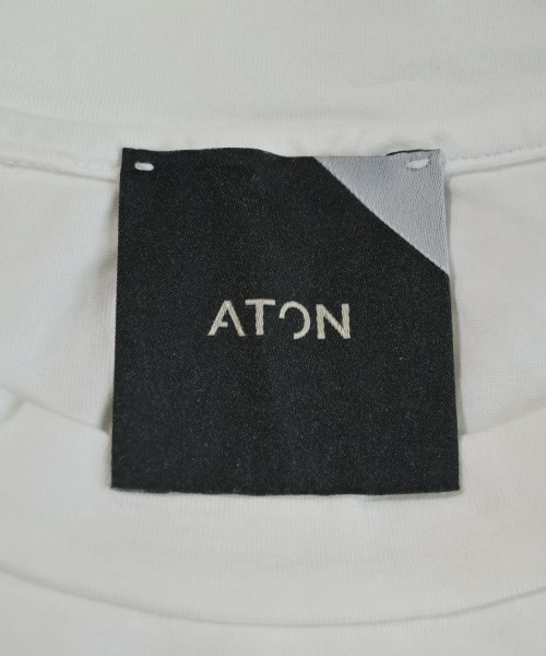 ATON（エイトン）Tシャツ・カットソー 白 サイズ:4(XL位) メンズ/2200704591059