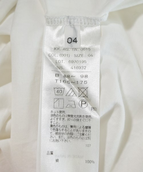 ATON（エイトン）Tシャツ・カットソー 白 サイズ:4(XL位) メンズ/2200704591059