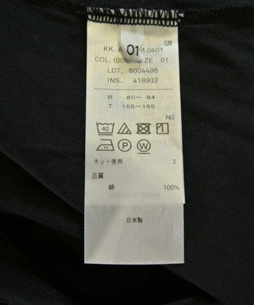 ATON（エイトン）Tシャツ・カットソー 黒 サイズ:S レディース/2200710993021