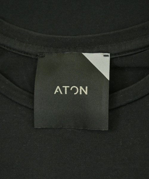 ATON（エイトン）Tシャツ・カットソー 黒 サイズ:02(M位) メンズ/2200700137039