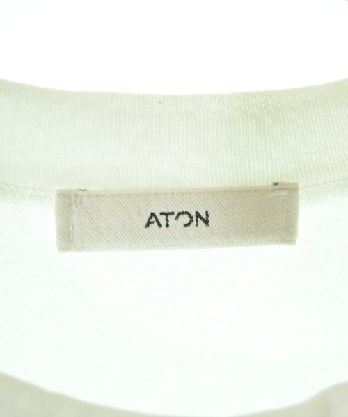 ATON（エイトン）Tシャツ・カットソー 白 サイズ:2(M位) レディース/2200708624258