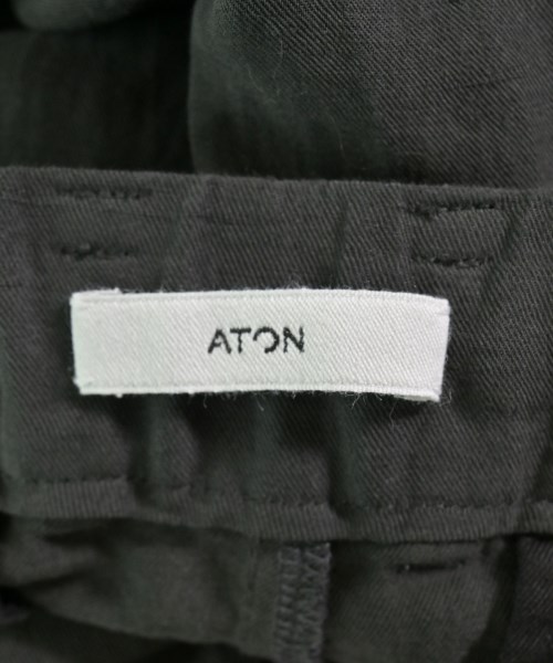 ATON（エイトン）スラックス カーキ サイズ:46(M位) メンズ/2200711159068