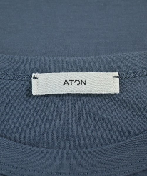 ATON（エイトン）Tシャツ・カットソー 青 サイズ:04(XL位) メンズ/2200711200043