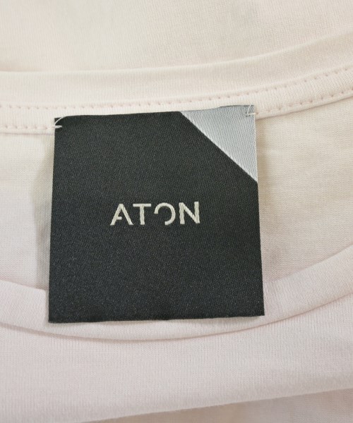 ATON（エイトン）Tシャツ・カットソー ピンク サイズ:02(M位) メンズ/2200711447110