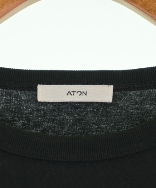 ATON（エイトン）Tシャツ・カットソー 黒 サイズ:6(XXL位) メンズ/2200711906037