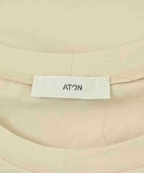 ATON（エイトン）Tシャツ・カットソー ベージュ サイズ:6(XL位) メンズ/2200709258131