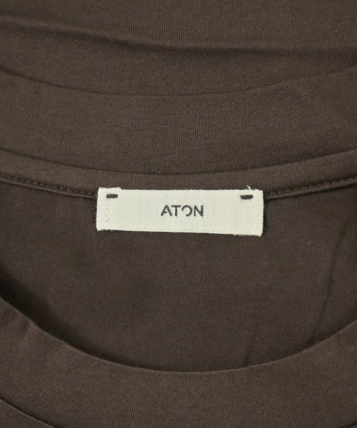 ATON（エイトン）Tシャツ・カットソー 茶 サイズ:6(XL位) メンズ/2200709258155
