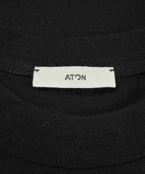 ATON（エイトン）Tシャツ・カットソー 黒 サイズ:02(M位) レディース/2200710765031