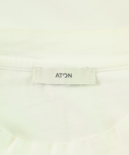 ATON（エイトン）Tシャツ・カットソー 白 サイズ:2(M位) メンズ/2200712400022