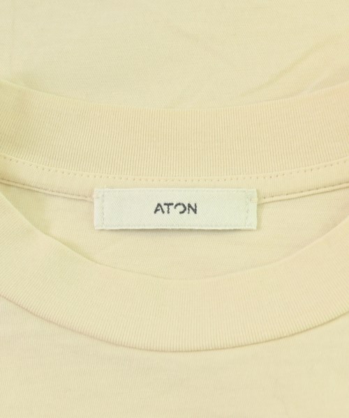 ATON（エイトン）Tシャツ・カットソー ベージュ サイズ:2(M位) メンズ/2200714280219