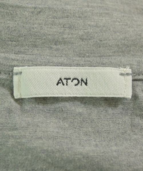 ATON（エイトン）Tシャツ・カットソー グレー サイズ:04(XL位) メンズ/2200715451038