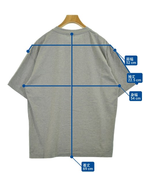 ATON（エイトン）Tシャツ・カットソー グレー サイズ:04(XL位) メンズ/2200715451038