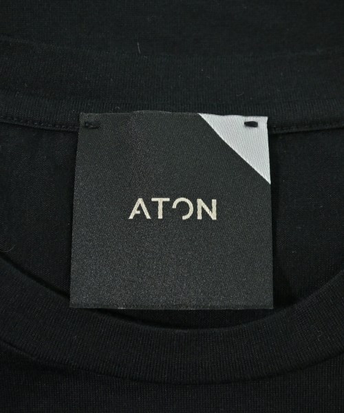 ATON（エイトン）Tシャツ・カットソー 黒 サイズ:2(M位) レディース/2200712490153