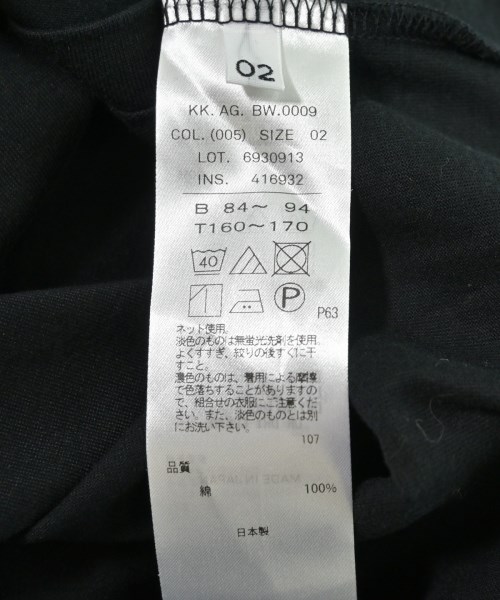 ATON（エイトン）Tシャツ・カットソー 黒 サイズ:2(M位) レディース/2200712490153