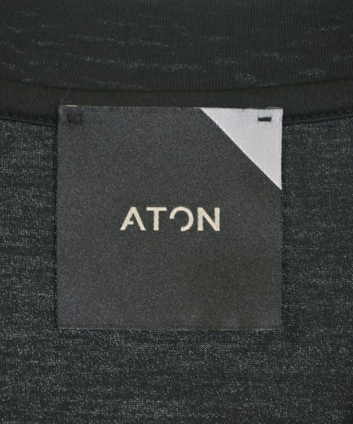 ATON（エイトン）Tシャツ・カットソー 黒 サイズ:04(M位) メンズ/2200712490177