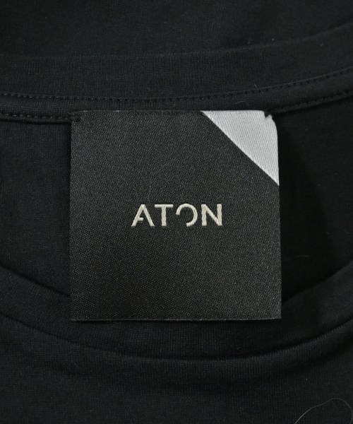 ATON（エイトン）Tシャツ・カットソー 黒 サイズ:02(M位) レディース/2200712490214