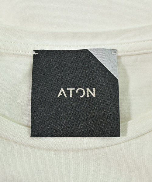ATON（エイトン）Tシャツ・カットソー 白 サイズ:2(M位) レディース/2200712490221