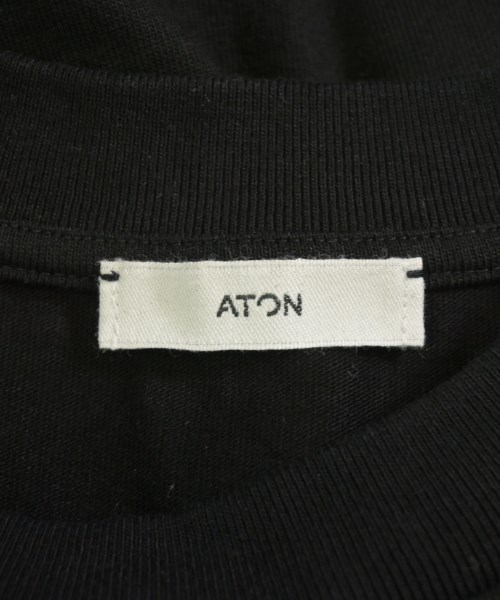 ATON（エイトン）Tシャツ・カットソー 黒 サイズ:02(M位) レディース/2200704513075