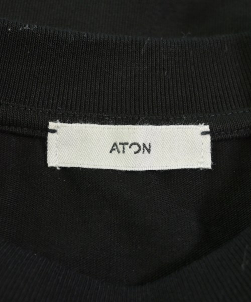 ATON（エイトン）Tシャツ・カットソー 黒 サイズ:02(M位) レディース/2200704513082