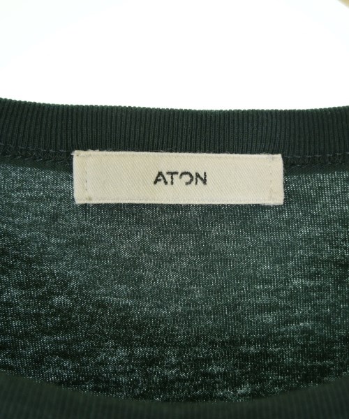 ATON（エイトン）Tシャツ・カットソー 緑 サイズ:06(L位) メンズ/2200716366065