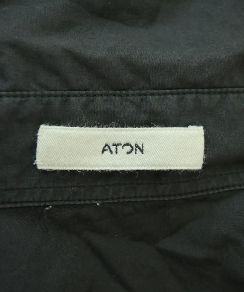ATON（エイトン）カジュアルシャツ 紺 サイズ:04(XL位) メンズ/2200717367085