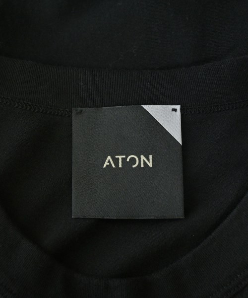 ATON（エイトン）Tシャツ・カットソー 黒 サイズ:2(M位) レディース/2200719102097