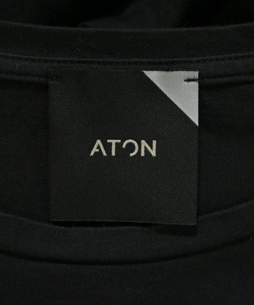ATON（エイトン）Tシャツ・カットソー 黒 サイズ:2(M位) レディース/2200715080221