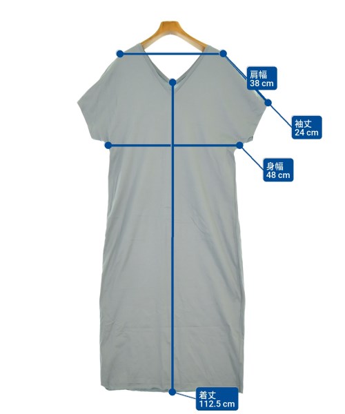 ATON（エイトン）ワンピース 青 サイズ:02(M位) レディース/2200631874041