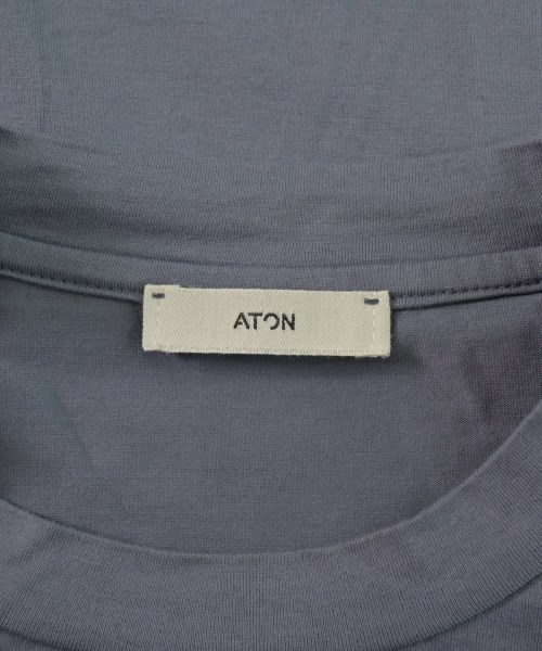 ATON（エイトン）Tシャツ・カットソー 青 サイズ:2(M位) メンズ/2200635553041