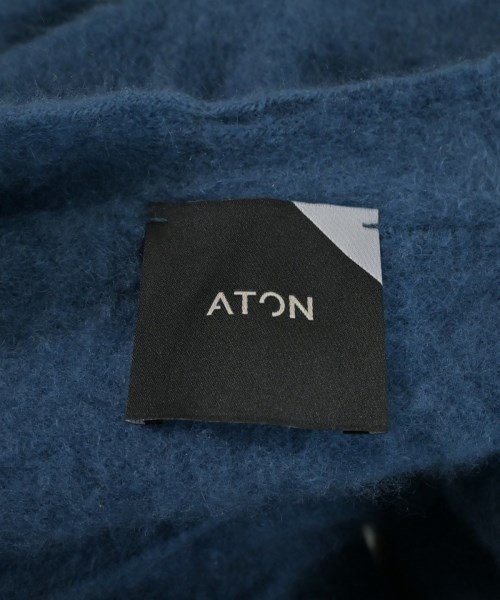 ATON（エイトン）カーディガン 青 サイズ:2(M位) レディース/2200636386051