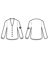 ATON（エイトン）カーディガン 青 サイズ:2(M位) レディース/2200636386051