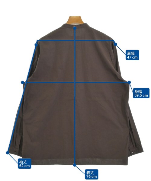 ATON（エイトン）カジュアルシャツ 茶 サイズ:06(XXL位) メンズ/2200646960043