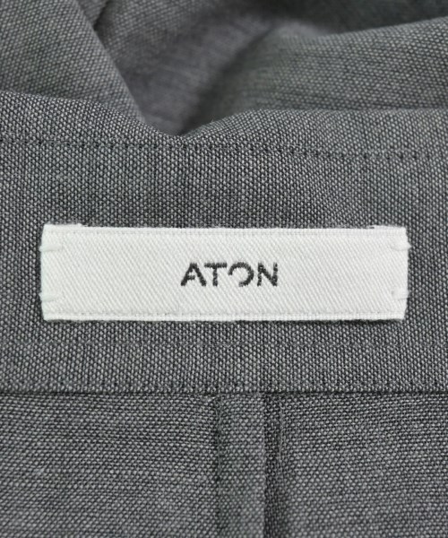 ATON（エイトン）カジュアルシャツ グレー サイズ:04(XL位) メンズ/2200647286074