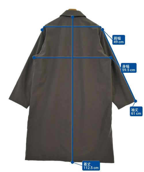 ATON（エイトン）ステンカラーコート 紫 サイズ:4(XL位) メンズ/2200647741030