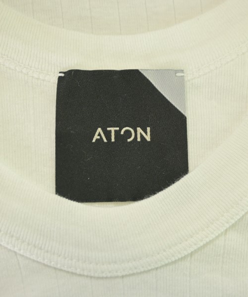 ATON（エイトン）Tシャツ・カットソー 白 サイズ:2(M位) レディース/2200648183013