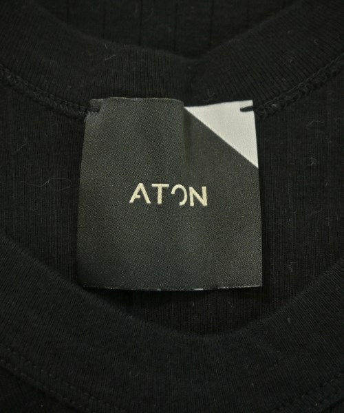 ATON（エイトン）Tシャツ・カットソー 黒 サイズ:2(M位) レディース/2200648183020