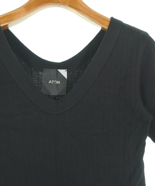ATON（エイトン）Tシャツ・カットソー 黒 サイズ:2(M位) レディース/2200648183020