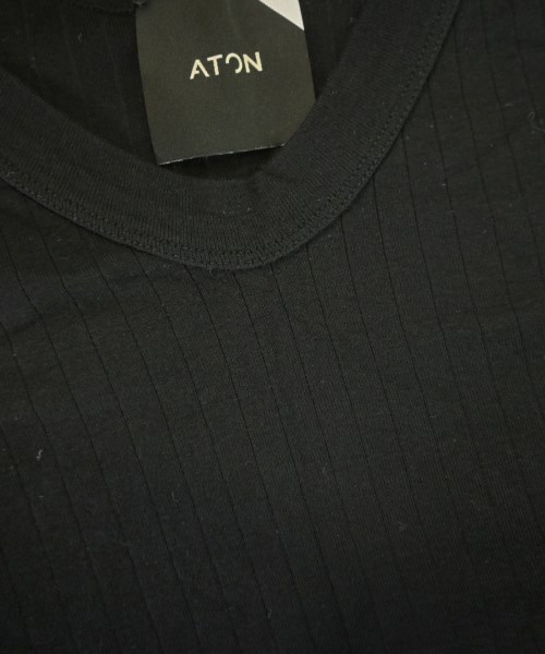ATON（エイトン）Tシャツ・カットソー 黒 サイズ:2(M位) レディース/2200648183020
