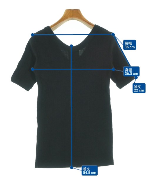 ATON（エイトン）Tシャツ・カットソー 黒 サイズ:2(M位) レディース/2200648183020