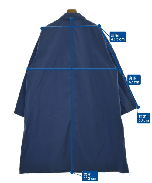 ATON（エイトン）ステンカラーコート 青 サイズ:04(XL位) メンズ/2200649691043