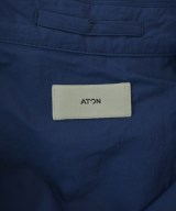 ATON（エイトン）ステンカラーコート 青 サイズ:04(XL位) メンズ/2200649691043