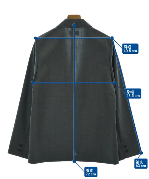 ATON（エイトン）カジュアルジャケット グレー サイズ:02(M位) メンズ/2200649691050