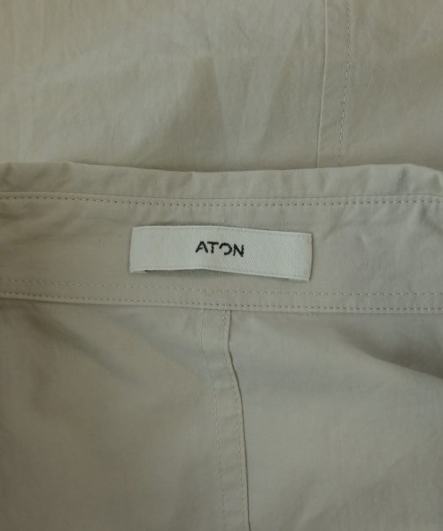 ATON（エイトン）カジュアルシャツ グレー サイズ:04(XL位) メンズ/2200649691067