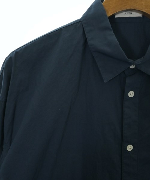 ATON（エイトン）カジュアルシャツ 紺 サイズ:02(M位) メンズ/2200649691074