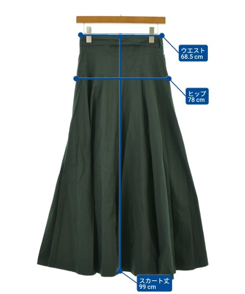 ATON（エイトン）ロング・マキシ丈スカート 緑 サイズ:2(M位) レディース/2200650097025