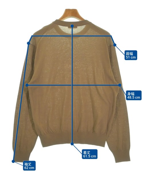 ATON（エイトン）ニット・セーター 茶 サイズ:02(S位) メンズ/2200651203043
